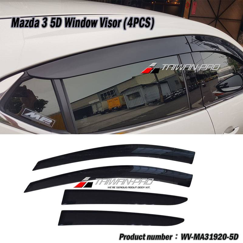 2019-2025 Mazda 3 馬自達 3 5門  晴雨窗(4PCS)