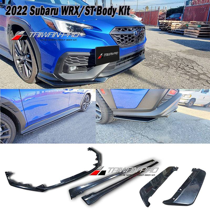 2022 Subaru WRX 4D ST款 前下巴定風翼+側裙+後下巴 +後下整流器ABS