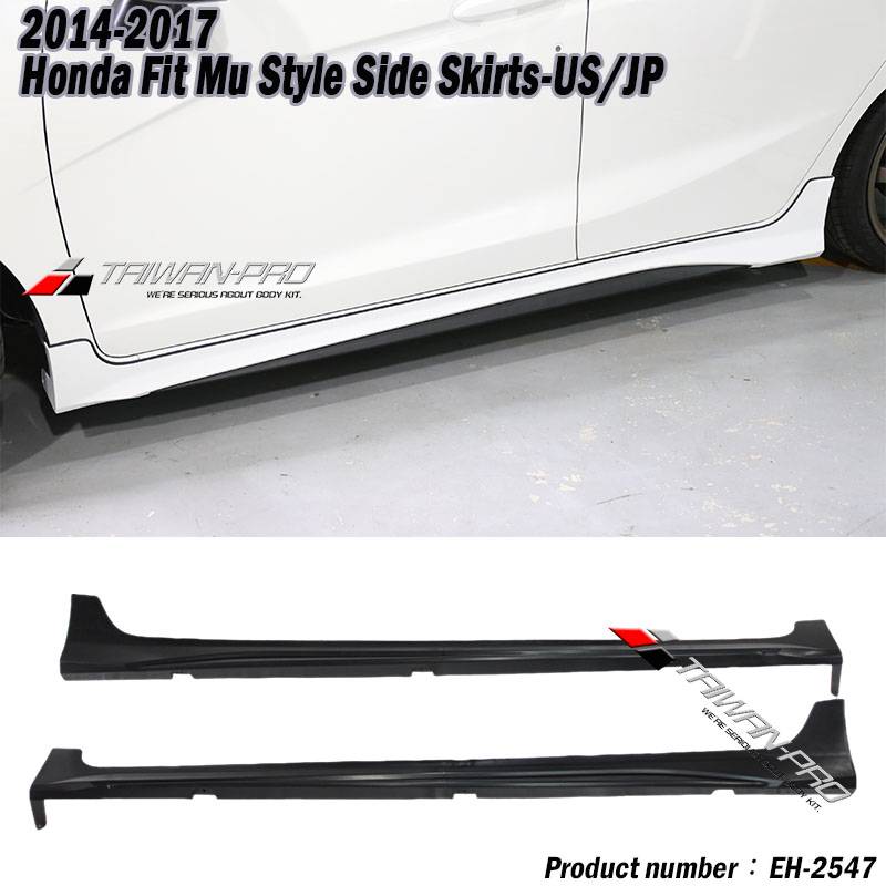 2014-2017 Honda Fit Mu Style Side Skirts-US/JP