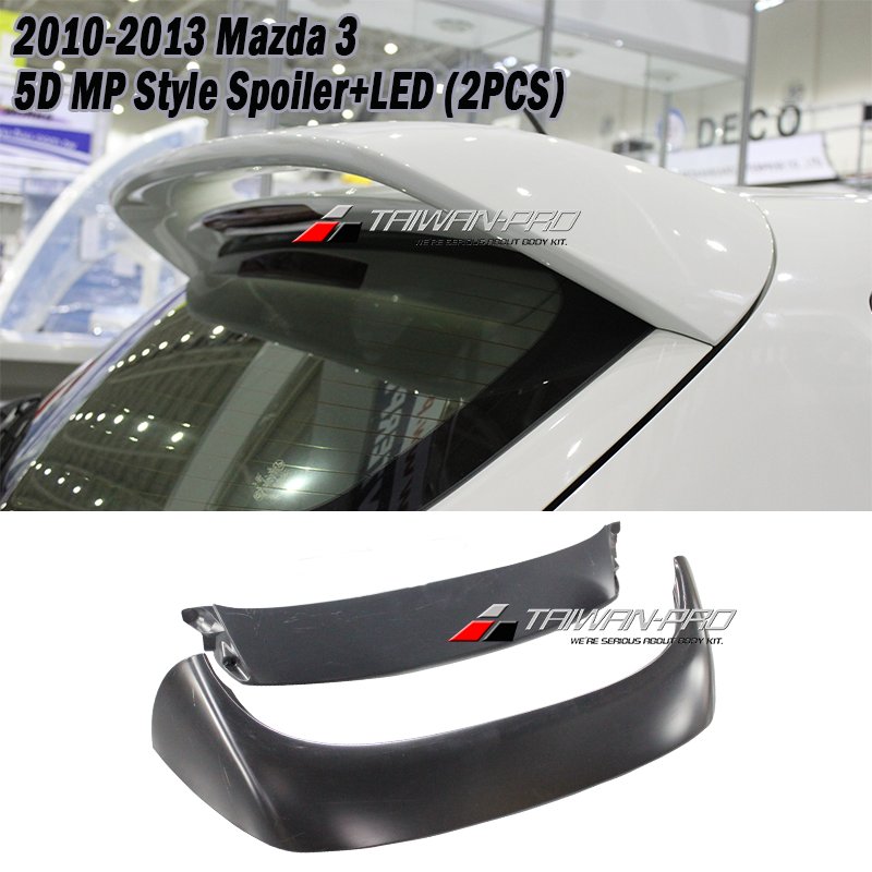2010-2014 Mazda 3 馬自達 3 5D MP款尾翼+LED 2010-2014 Mazda 3 馬自達 3 5D MP款尾翼+LED