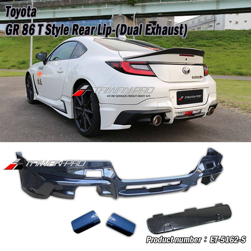 2022-2025 Toyota GR86 T Style Rear Lip-(Dual Exhaust)