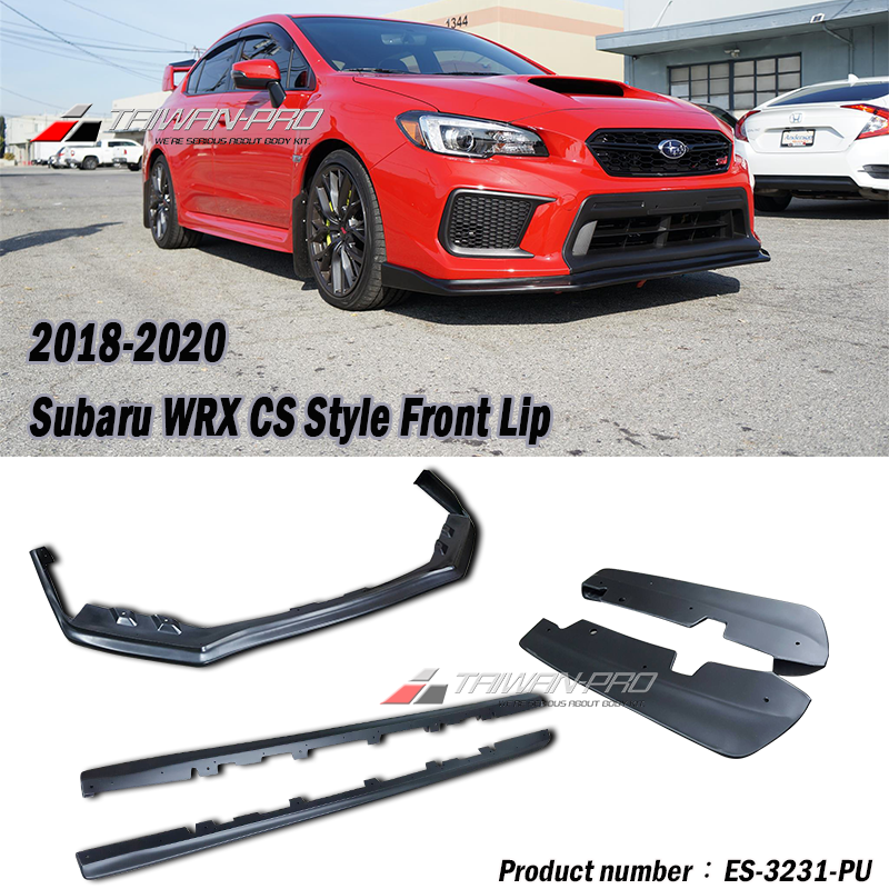 2018-2021 Subaru WRX/STI CS款 前+側裙+後-底漆+平光黑 2018-2021 Subaru WRX/STI CS款 前+側裙+後-底漆+平光黑
