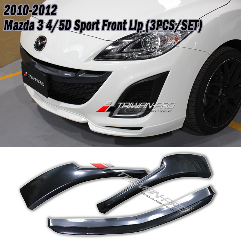 2010-2012 Mazda 3 4/5D Sport Front Lip (3PCS/SET)
