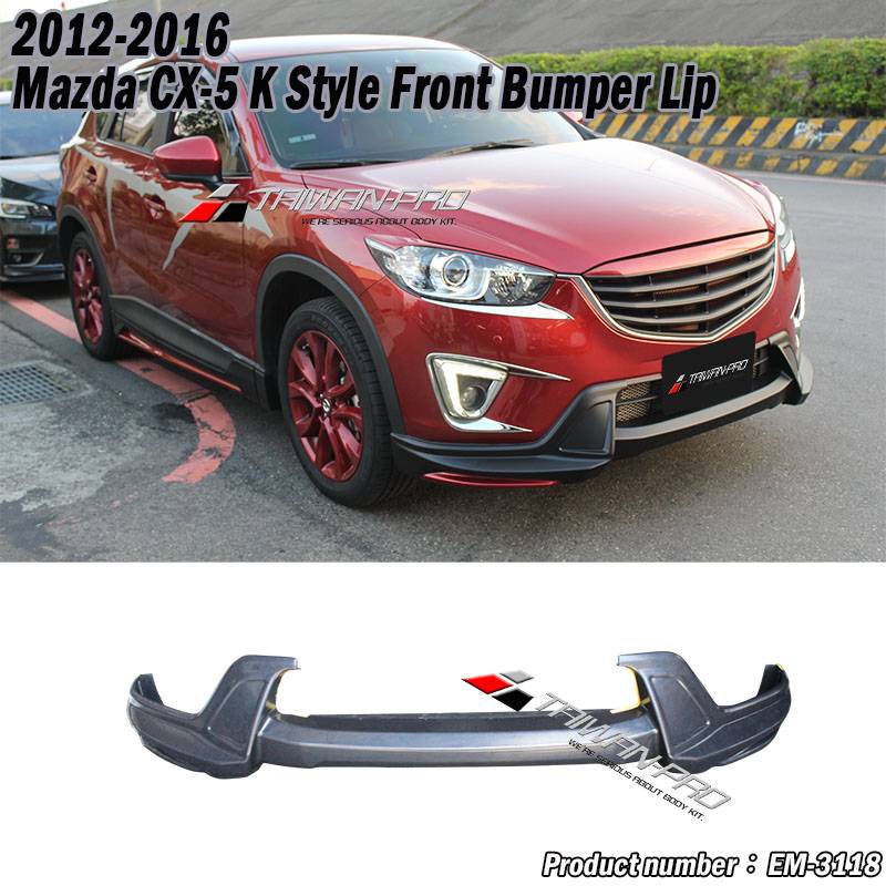 2012-2016 Mazda CX-5 K Style Front Bumper Lip