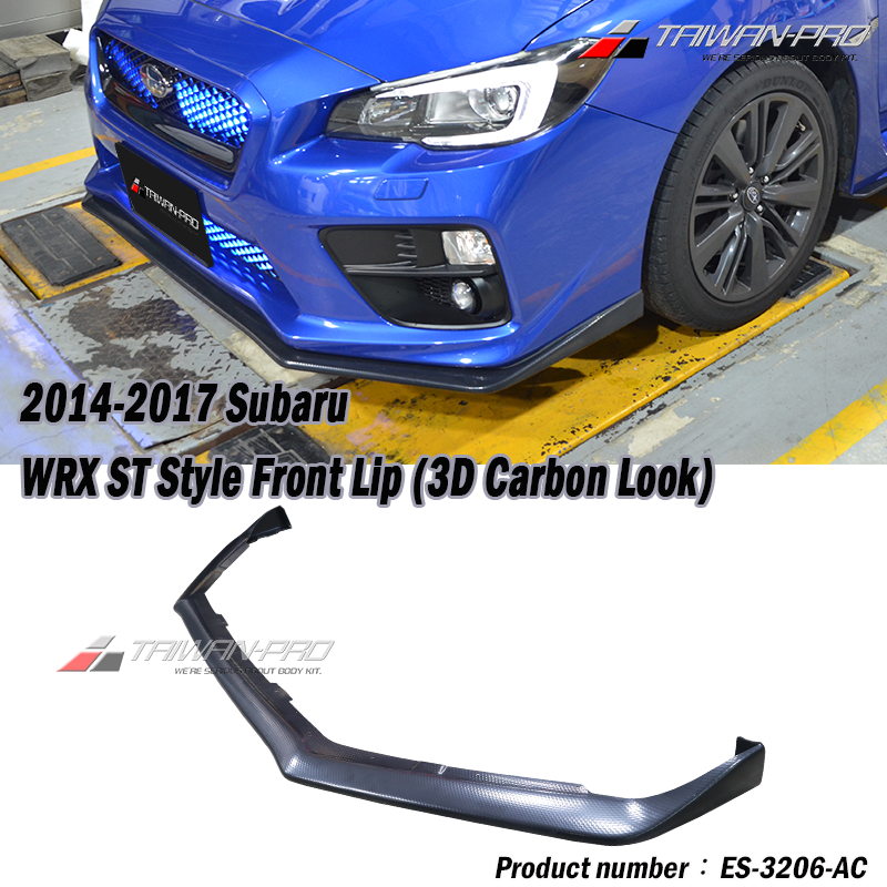 2014-2017 Subaru WRX ST Style Front Lip (Textured)