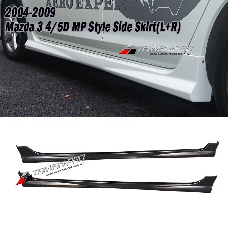 2004-2009 Mazda 3 4/5D MP Style Side Skirt(L+R)