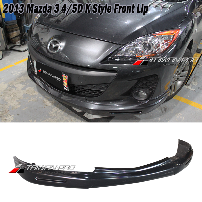 2013 Mazda 3 4/5D K Style Front Lip