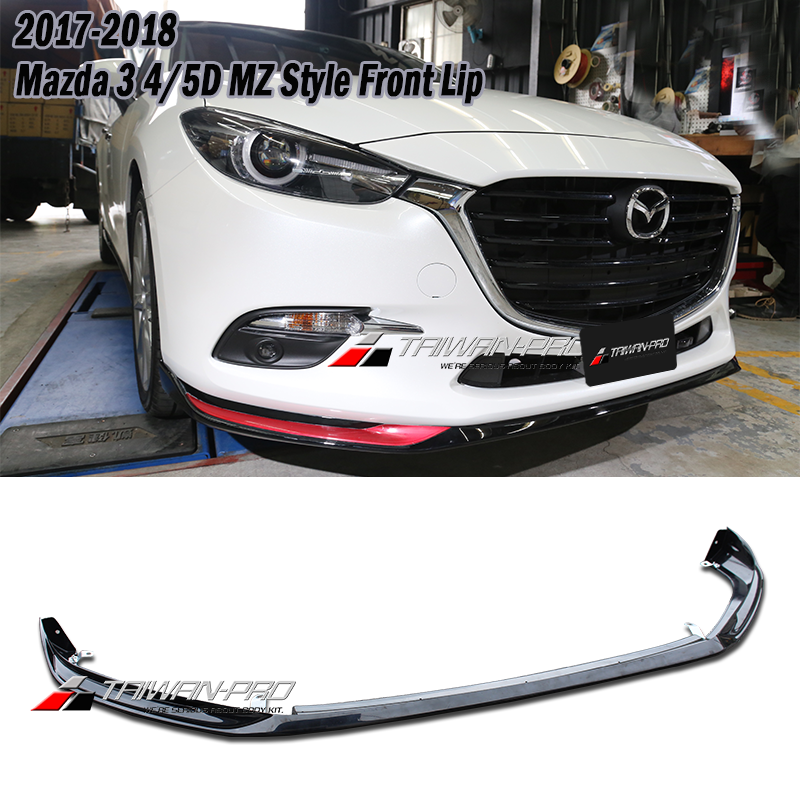 2017-2018 Mazda 3 4/5D MZ Style Front Lip