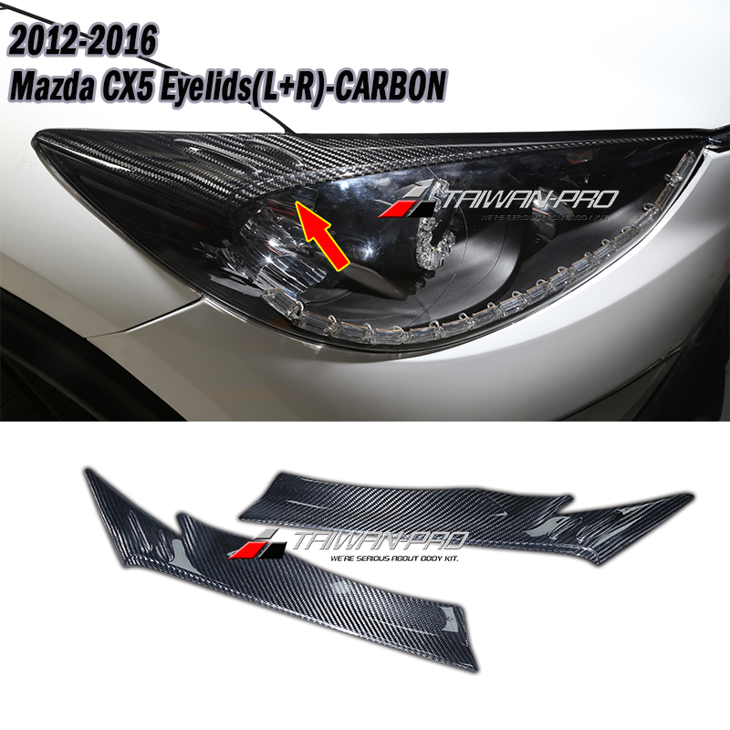 2012-2016 Mazda CX5 Eyelids(L+R)-CF