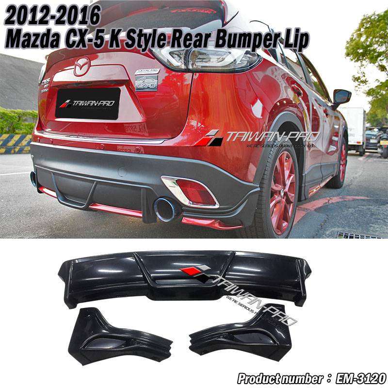 2012-2016 Mazda CX-5 K Style Rear Bumper Lip