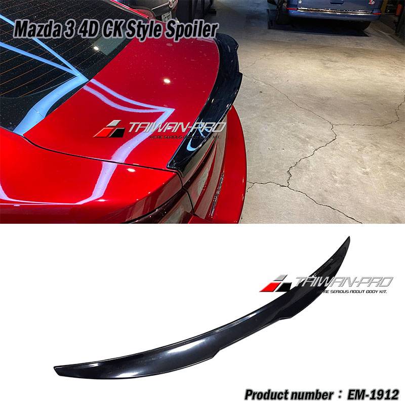 2019-2025 Mazda 3 4D CK Style Spoiler