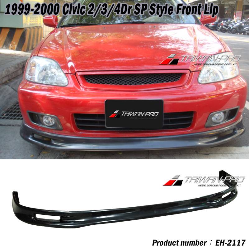1999-2000 Civic 2/3/4Dr SP Style Front Lip