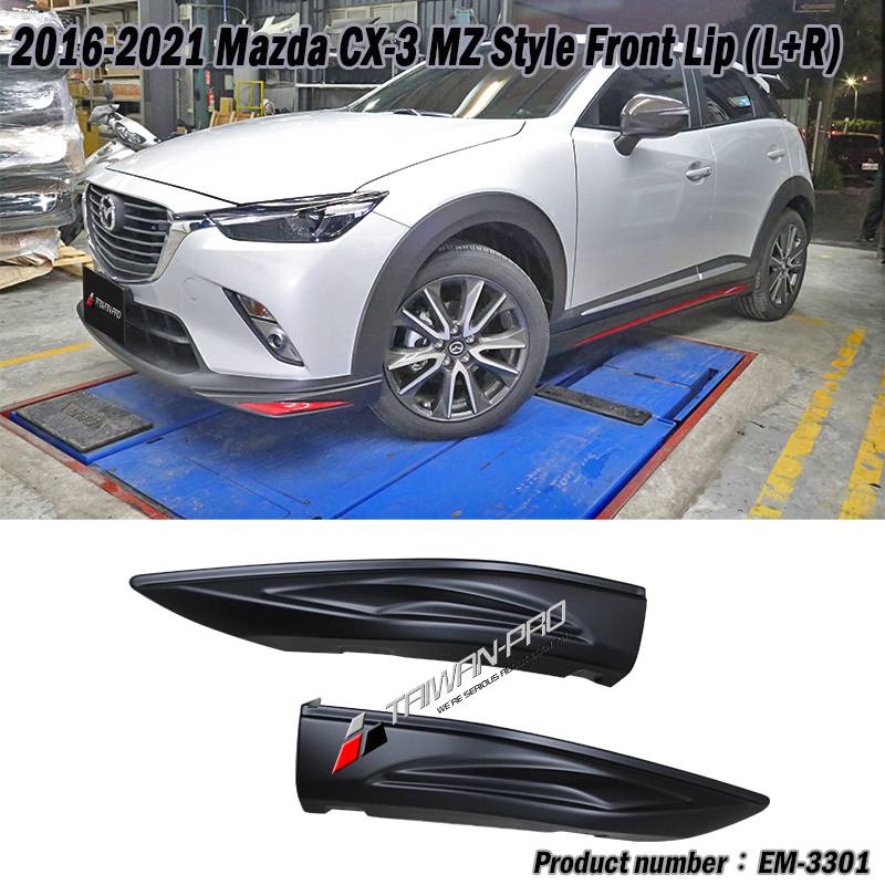 2016-2021 Mazda CX-3 MZ Style Front Lip (L+R)