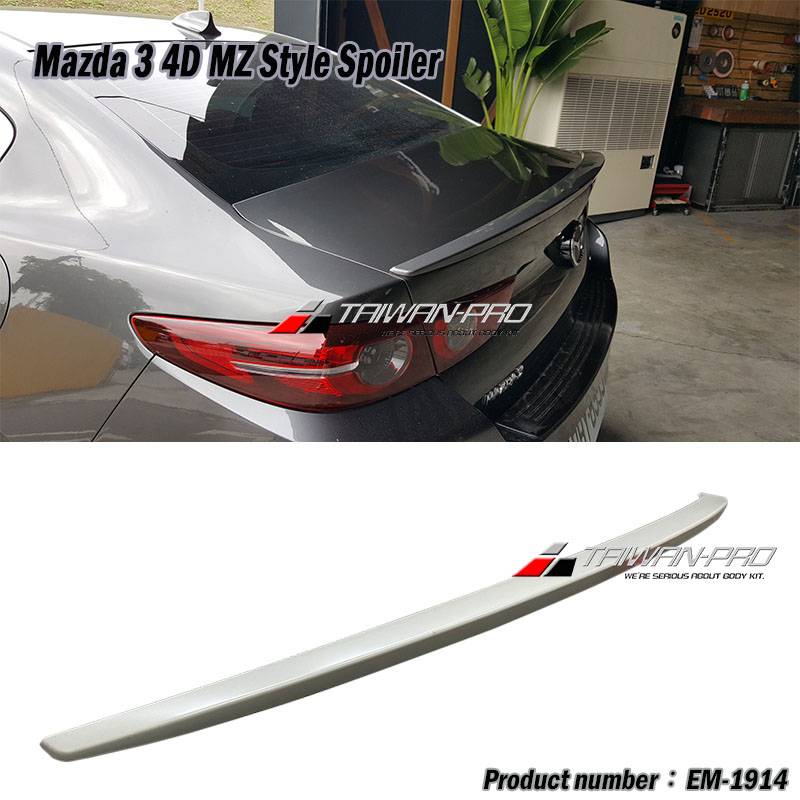 2019-2025 Mazda 3 4D MZ Style Spoiler
