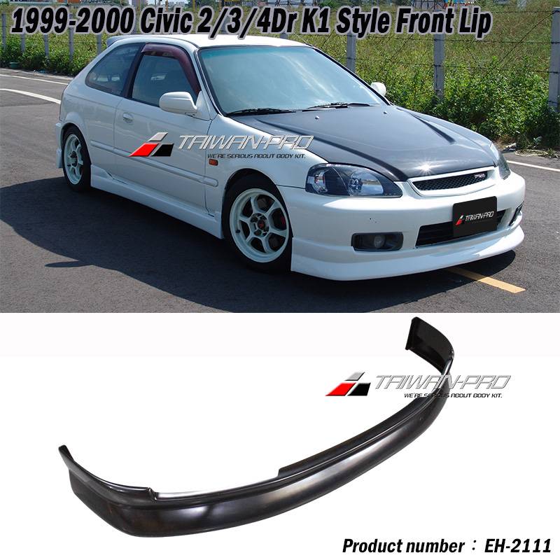 1999-2000 Civic 2/3/4Dr K1 Style Front Lip