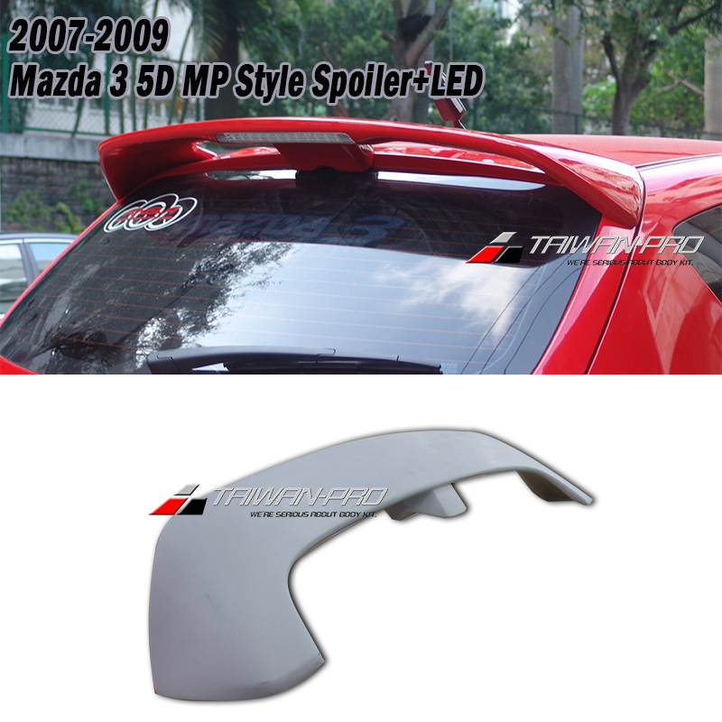 2007-2009 Mazda 3 5D MP Style Spoiler+LED