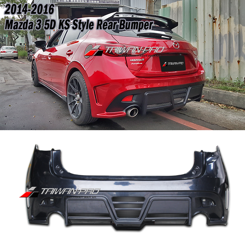 2015-2018 Mazda 3 馬自達 3 5門 KS後保桿 2015-2018 Mazda 3 馬自達 3 5門 KS後保桿