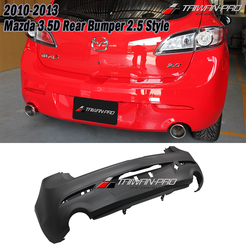 2010-2013 Mazda 3 5D Rear Bumper 2.5 Style